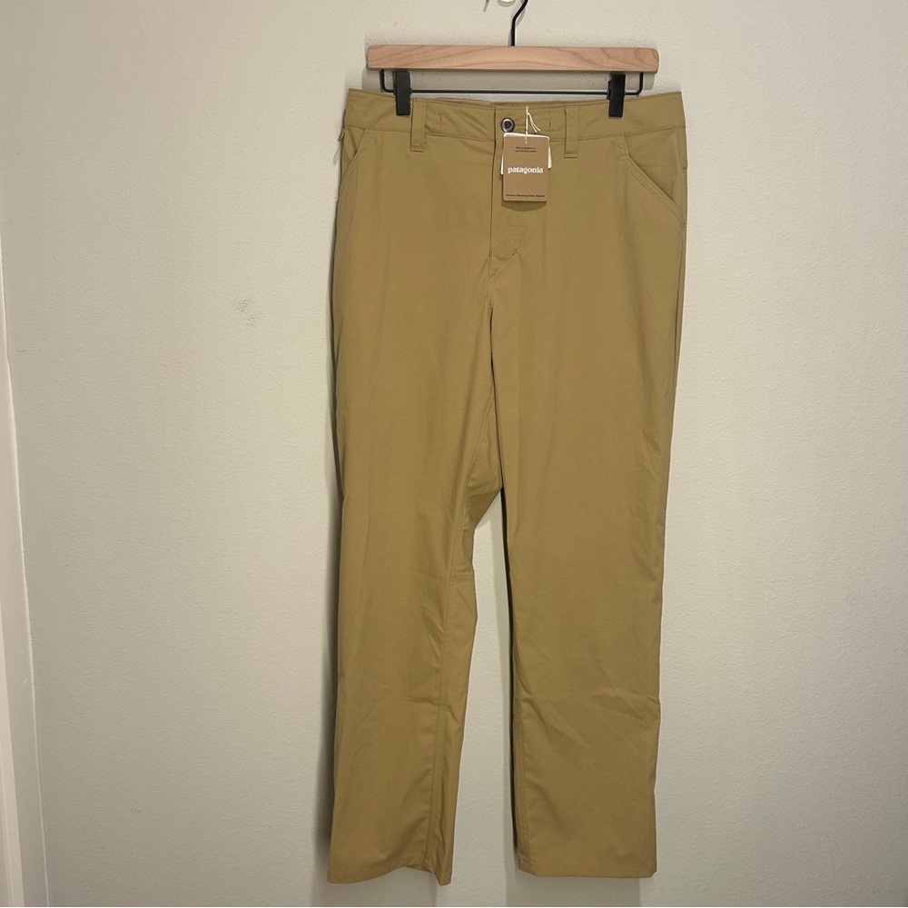 Patagonia Women’s Quandary Pants Size 10 Classic Tan – 30" Inseam – UPF 40+ NWT